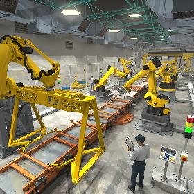 Massive Modular Robot Factory 3D model